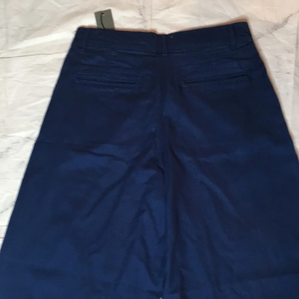 BALDWIN brand HIGH WAIST WIDE LEG NWT NAVY PANTS - Picture 7 of 8